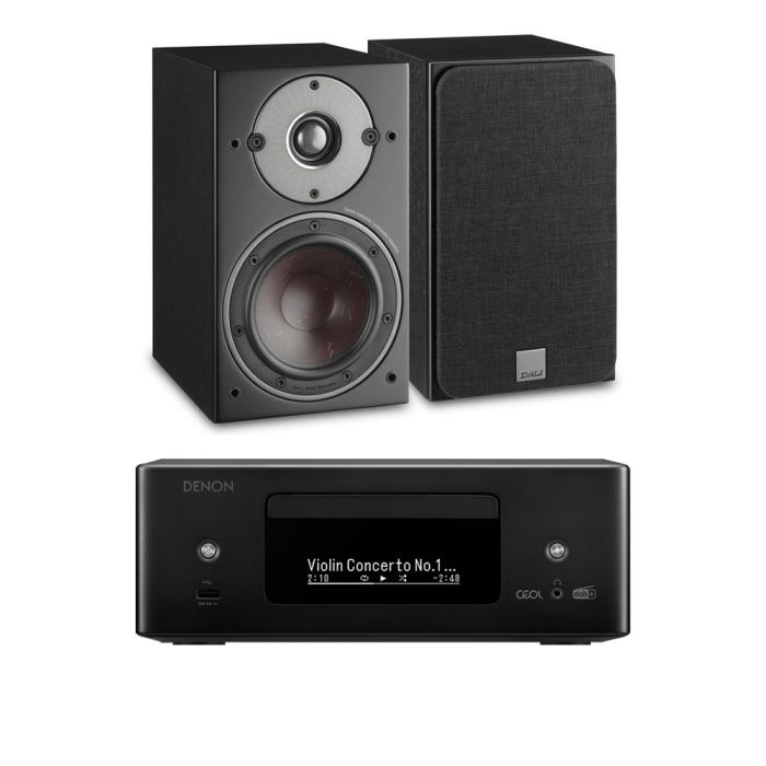 Denon RCD-N12 DAB All-In-One System with Dali Oberon 1 Bookshelf Speakers main product photo