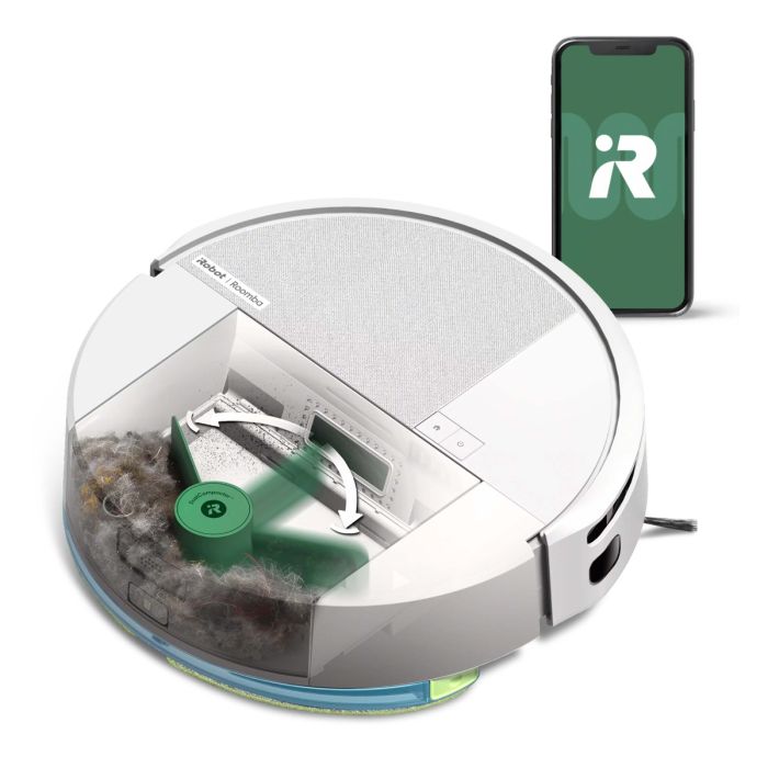 iRobot Roomba® 205 DustCompactor™ Robot Vacuum & Mop - White main product photo