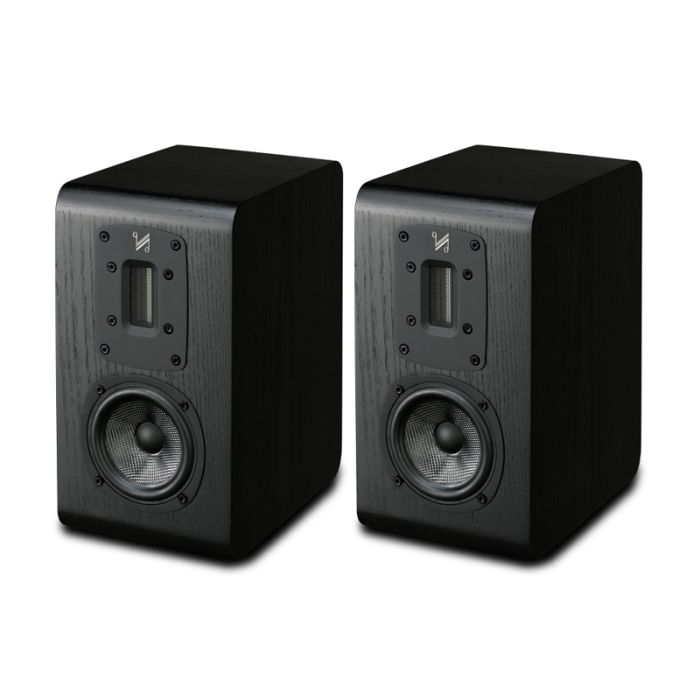 QUAD S-1 Ribbon Bookshelf Speakers - Black Oak main product photo