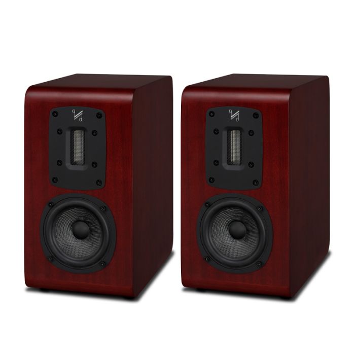 QUAD S-1 Ribbon Bookshelf Speakers - Mahogany main product photo