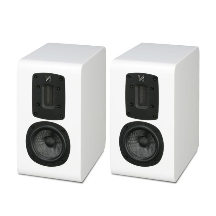 QUAD S-1 Ribbon Bookshelf Speakers - Piano White main product photo