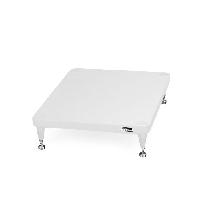 Solidsteel S3 Series Audio Base S3A Hi-Fi Power Amp Stand - White main product photo