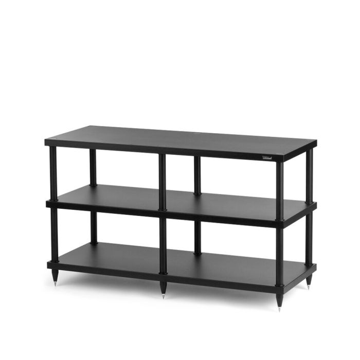Solidsteel S4 Series Wide 3-Shelf Hi-Fi & AV Rack - Black main product photo