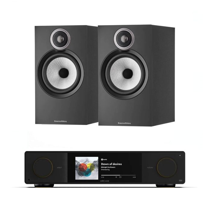 Arcam Radia SA35 Streaming Integrated Amplifier with Bowers & Wilkins 606 S3 Bookshelf Speakers main product photo
