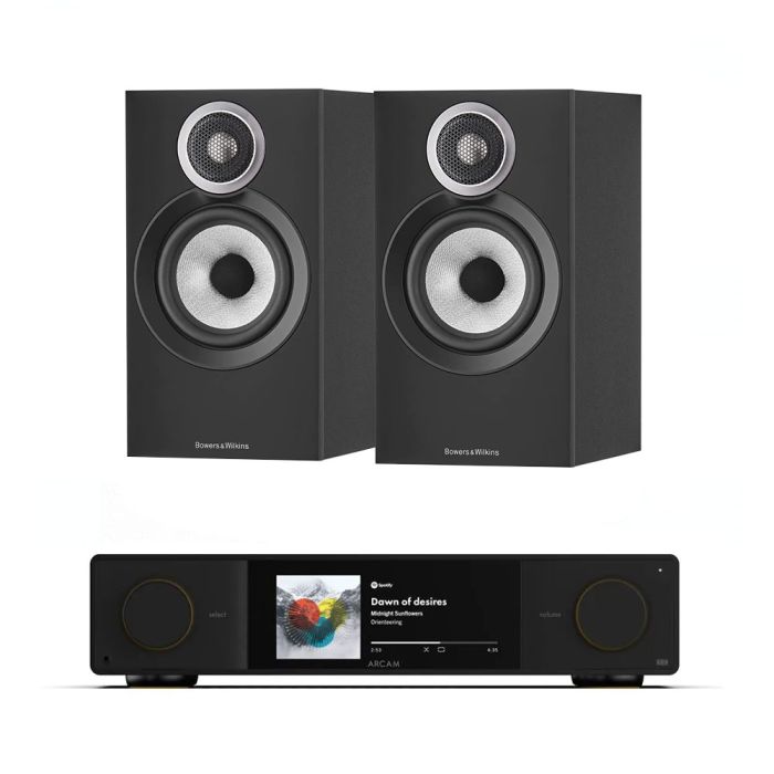 Arcam Radia SA35 Streaming Integrated Amplifier with Bowers & Wilkins 607 S3 Bookshelf Speakers main product photo