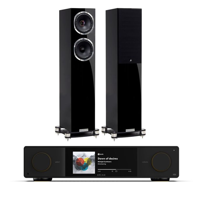 Arcam Radia SA35 Streaming Integrated Amplifier with Fyne Audio F501SP Floorstanding Speakers main product photo