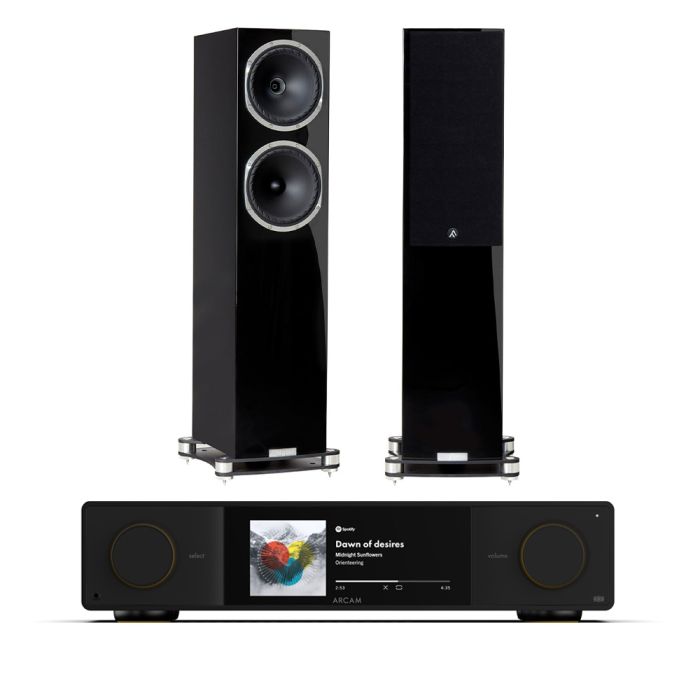 Arcam Radia SA35 Streaming Integrated Amplifier with Fyne Audio F502SP Floorstanding Speakers main product photo