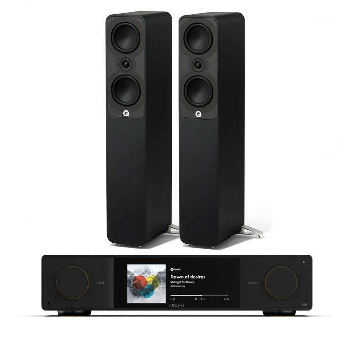 Arcam Radia SA35 Streaming Integrated Amplifier with Q Acoustics Q 5040 Floorstanding Speakers main product photo