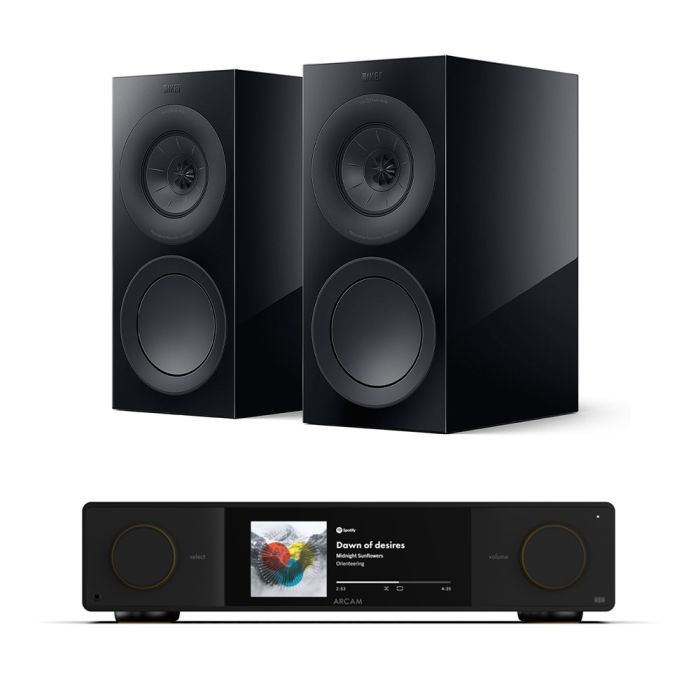 Arcam Radia SA35 Streaming Integrated Amplifier with KEF R3 Meta Bookshelf Speakers main product photo