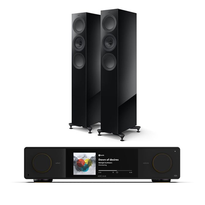 Arcam Radia SA35 Streaming Integrated Amplifier with KEF R5 Meta Floorstanding Speakers main product photo