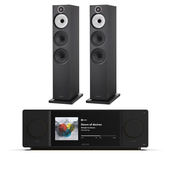 Arcam Radia SA45 Streaming Amplifier with Bowers & Wilkins 603 S3 Floorstanding Speakers main product photo