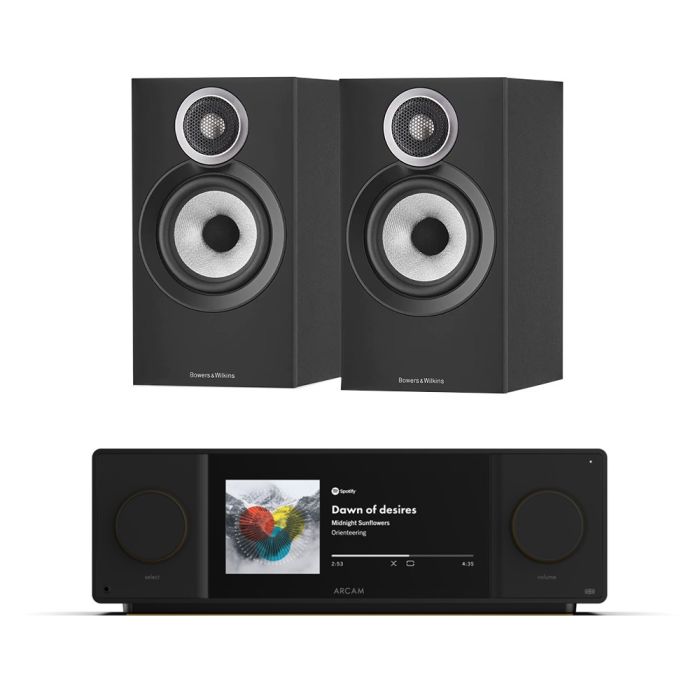 Arcam Radia SA45 Streaming Amplifier with Bowers & Wilkins 607 S3 Bookshelf Speakers main product photo