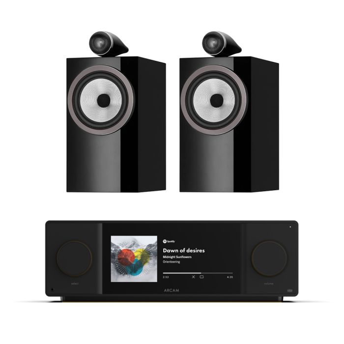 Arcam Radia SA45 Streaming Amplifier with Bowers & Wilkins 705 S3 Bookshelf Speakers main product photo