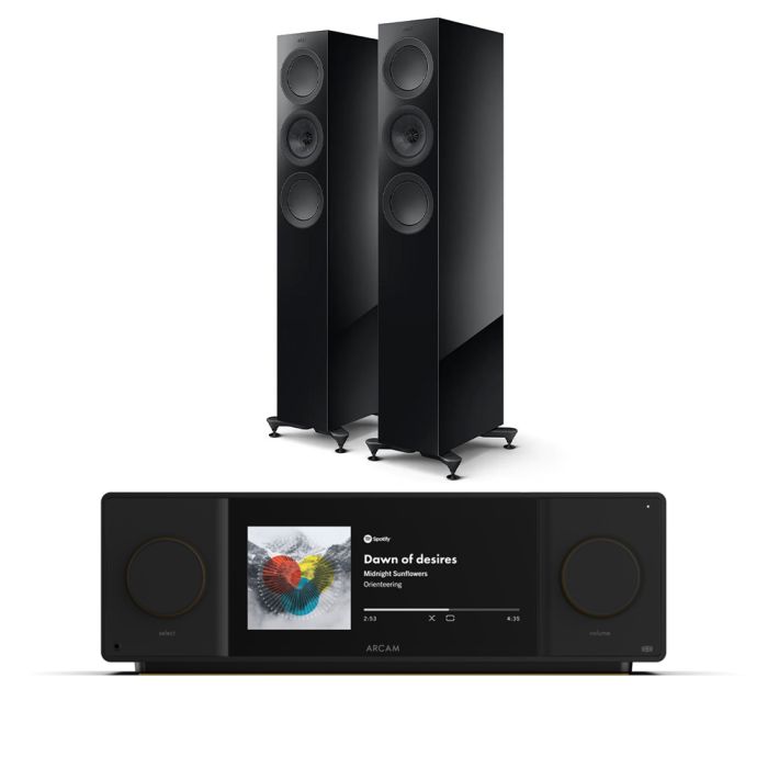 Arcam Radia SA45 Streaming Amplifier with KEF R5 Meta Floorstanding Speakers main product photo