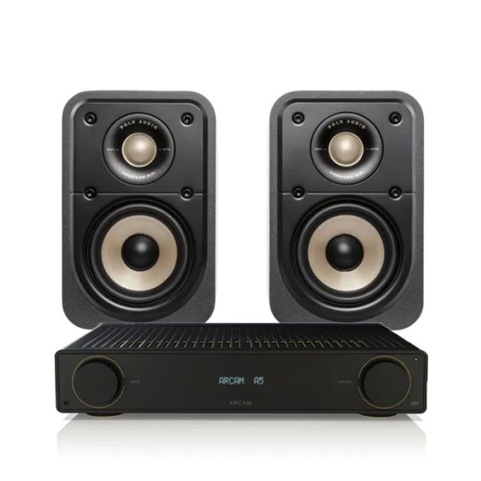 Arcam Radia A5 Integrated Amplifier with Polk Signature Elite ES10 Bookshelf Speakers main product photo
