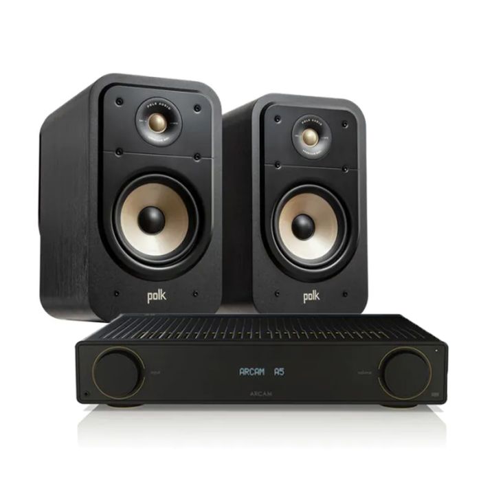 Arcam Radia A5 Integrated Amplifier with Polk Signature Elite ES20 Bookshelf Speakers main product photo