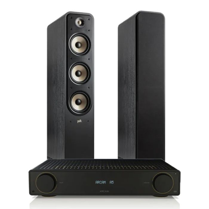 Arcam Radia A5 Integrated Amplifier with Polk Signature Elite ES60 Floorstanding Speakers main product photo