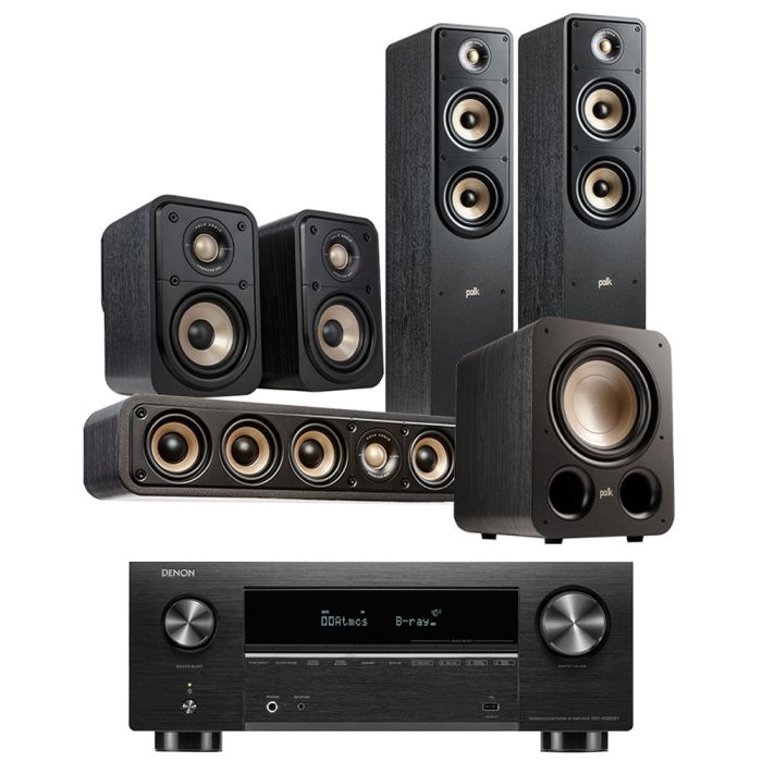 Denon AVC-X3800H 9.4 Ch. 180W 8K AV Receiver with Polk Signature Elite 5.1 Speaker Package main product photo