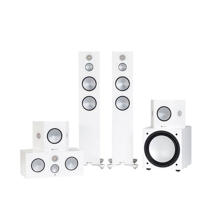 Monitor Audio Silver 7G 300 5.1 Cinema Pack - White Gloss main product photo
