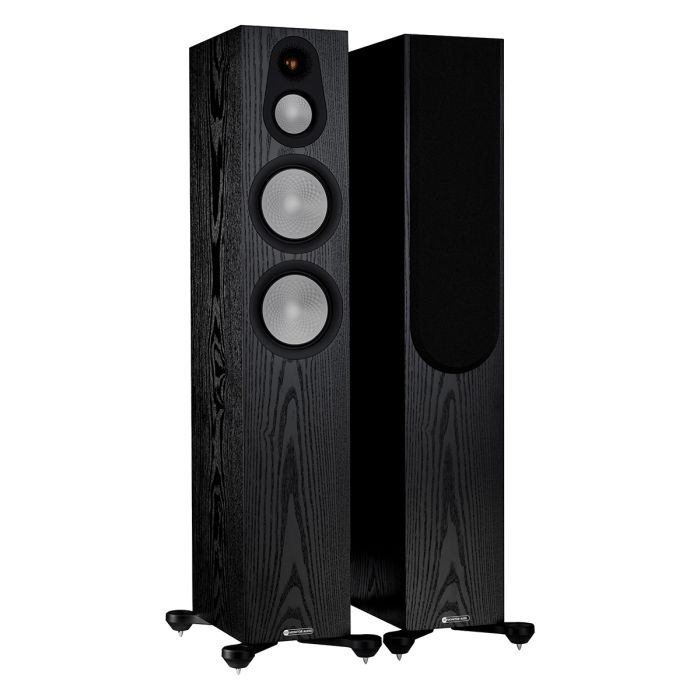 Monitor Audio Silver 300 7G Floorstanding Speakers - Black Oak main product photo