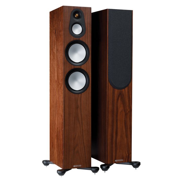 Monitor Audio Silver 300 7G Floorstanding Speakers - Natural Walnut main product photo
