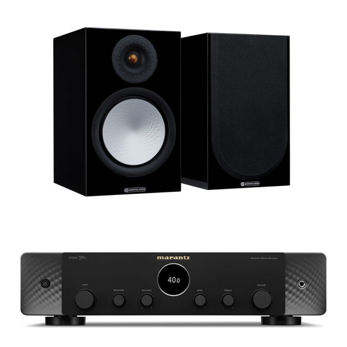 Marantz Stereo 70s Stereo Receiver with Monitor Audio Silver 100 7G Speakers main product photo