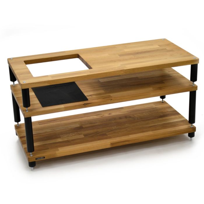 Atacama Apollo Storm 10 with Vinyl Storage Three Tier Rack - Natural Oak / Black main product photo