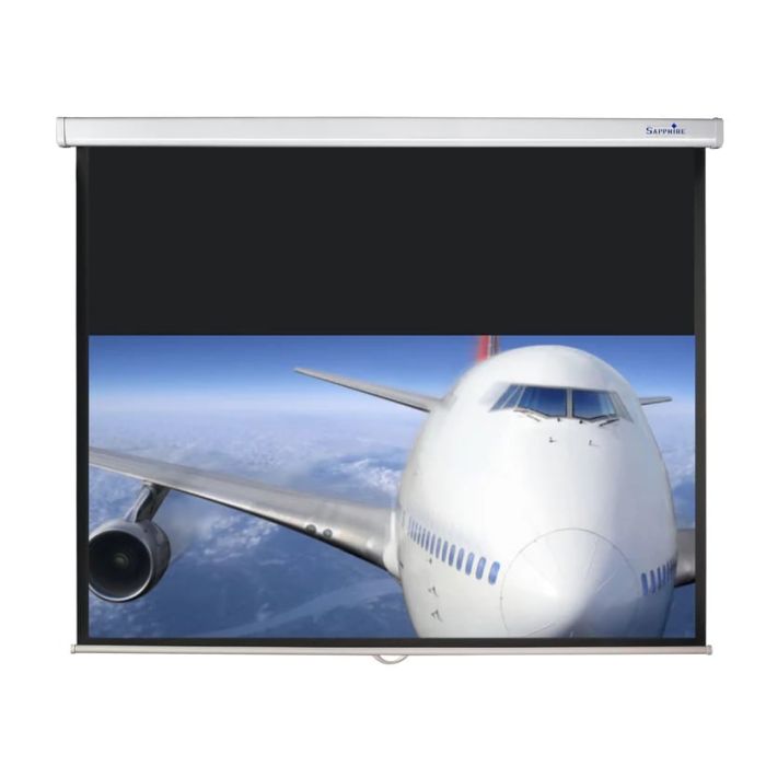 Sapphire 77" SWS180WSF Manual Projector Screen main product photo