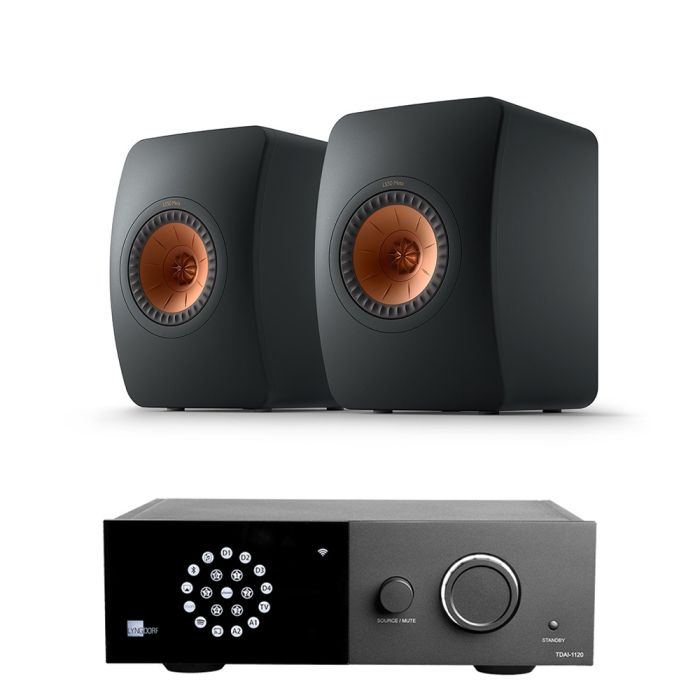 Lyngdorf TDAI-1120 2-Channel Streaming Amplifier with KEF LS50 Meta Bookshelf Speakers main product photo