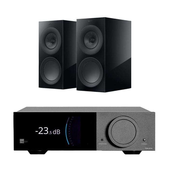 Lyngdorf TDAI-2210 Integrated Amplifier with KEF R3 Meta Bookshelf Speakers main product photo