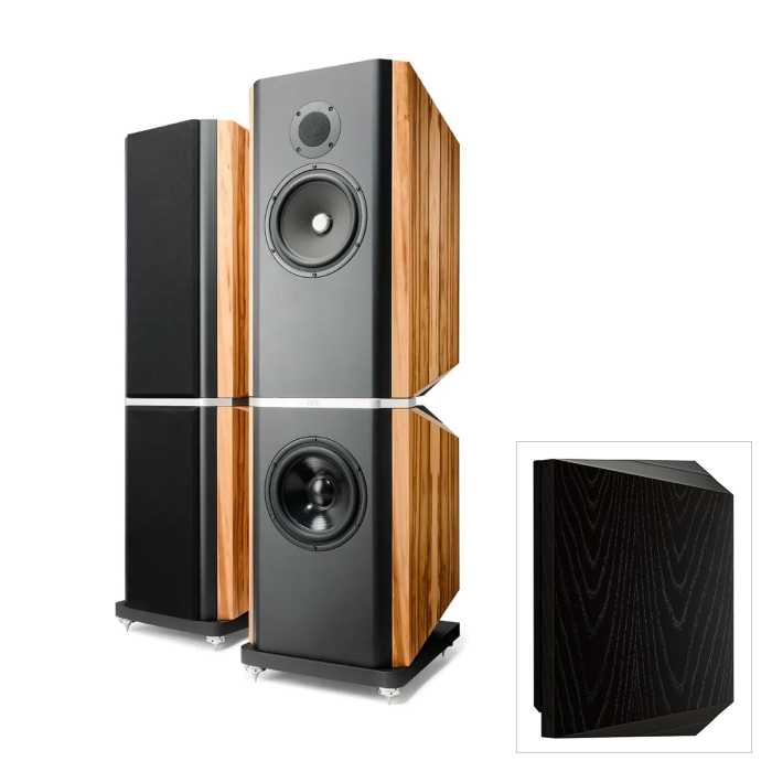 Kudos Titan 808 Reference Floorstanding Speakers - Black Oak main product photo
