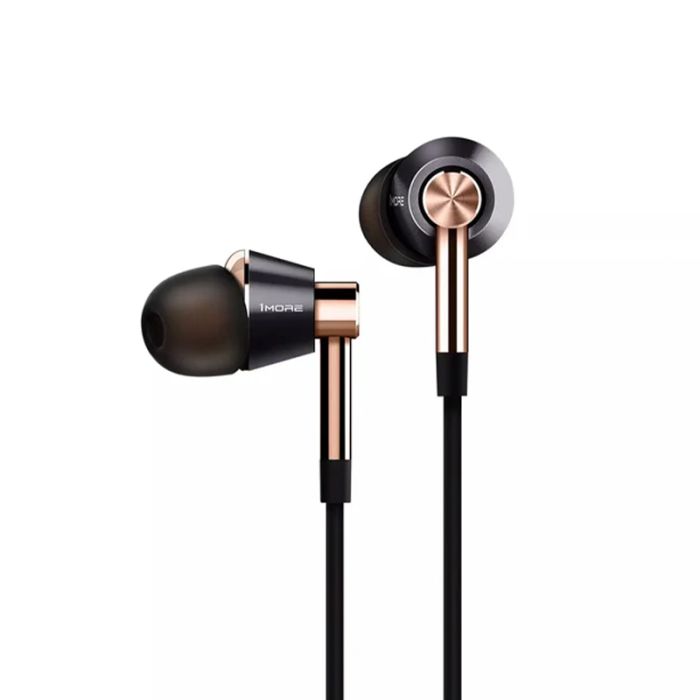 1MORE Triple Driver In-Ear Earphones - Gold main product photo