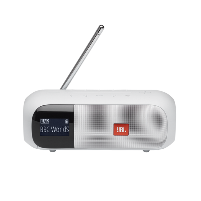 JBL Tuner 2 Portable DAB+/FM Bluetooth Radio - White main product photo