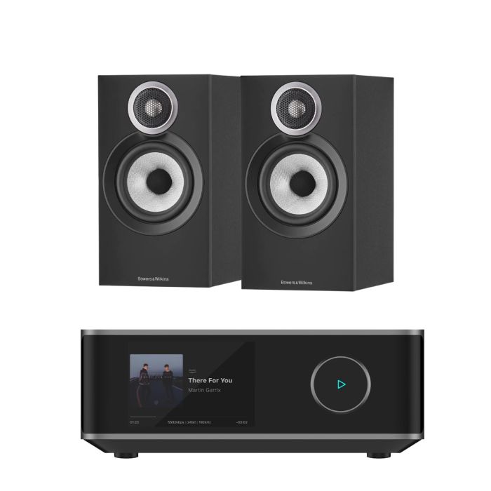 WiiM Amp Ultra Streaming Amplifier with Bowers & Wilkins 607 S3 Bookshelf Speakers main product photo