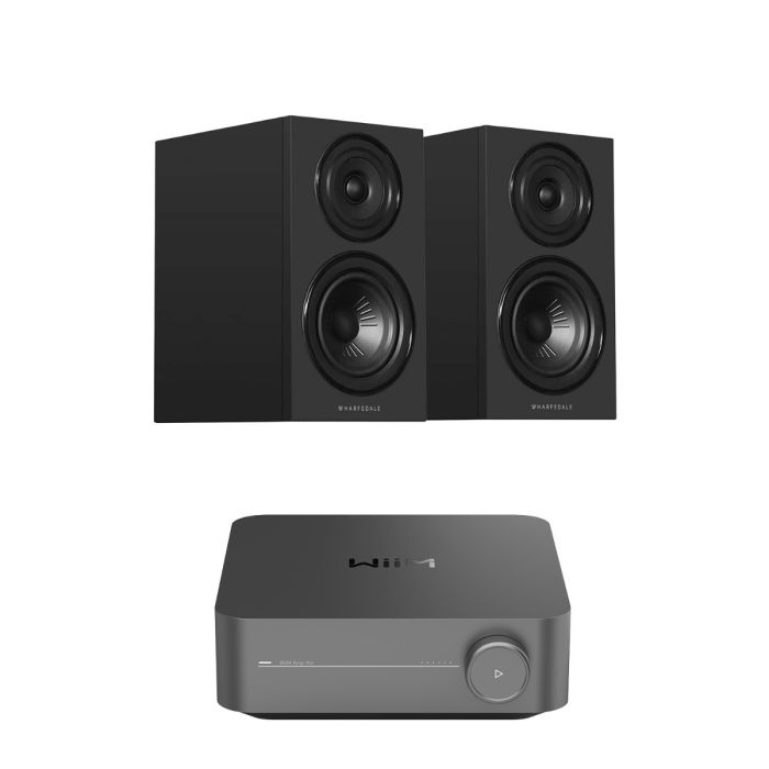 WiiM Amp Pro Streaming Amplifier with Wharfedale Diamond 12.1i Bookshelf Speakers main product photo