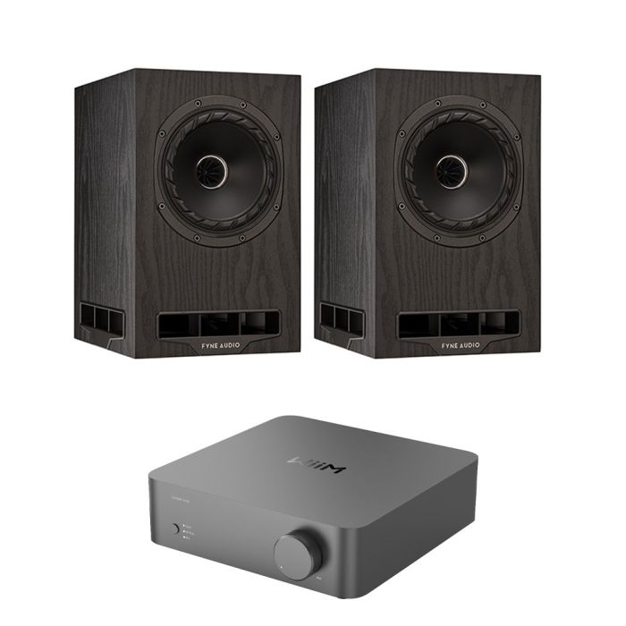 WiiM Vibelink Amp with Fyne Audio F5e Bookshelf Speakers main product photo