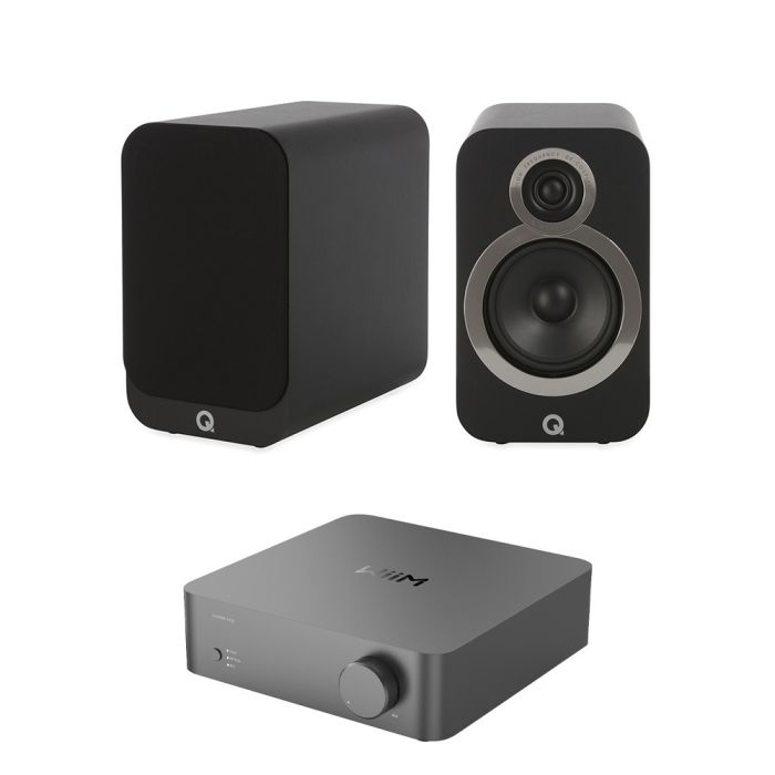 WiiM Vibelink Amp with Q Acoustics 3020i Bookshelf Speakers main product photo