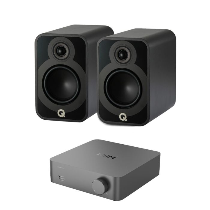 WiiM Vibelink Amp with Q Acoustics 5020 Bookshelf Speakers main product photo