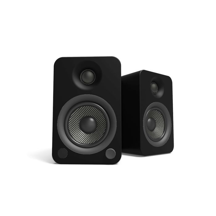 Kanto YU4 Powered Bookshelf Speakers - Matte Black main product photo