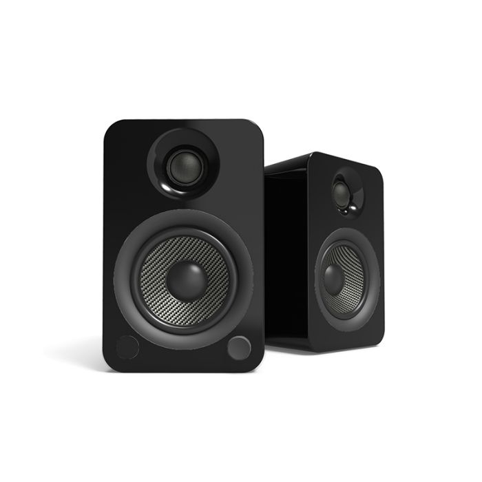 Kanto YU4 Powered Bookshelf Speakers - Gloss Black main product photo