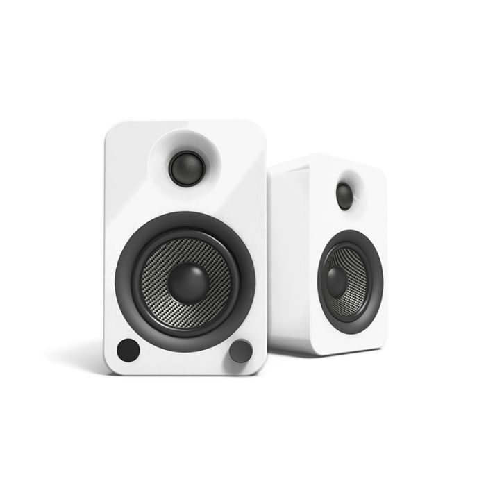 Kanto YU4 Powered Bookshelf Speakers - Gloss White main product photo