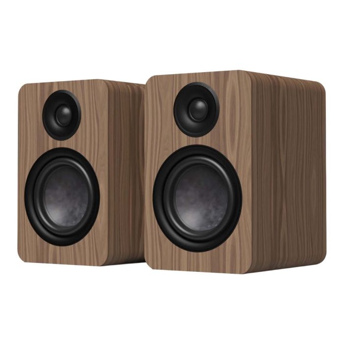 Kanto Yu6 (2nd Gen) Passive Bookshelf Speakers - Walnut main product photo