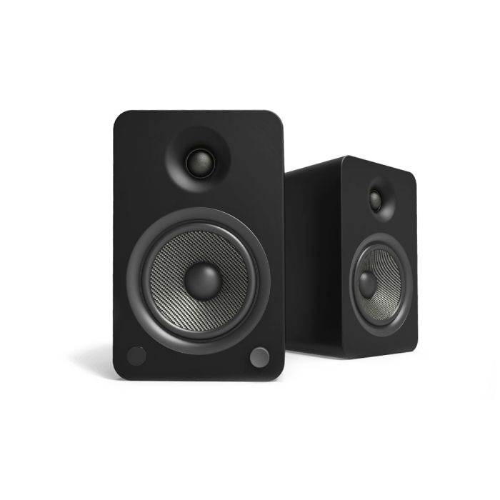 Kanto YU6 Powered Bookshelf Speakers - Matte Black main product photo