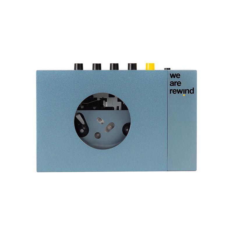 ポータブルプレーヤー WE ARE REWIND Cassette Player (Silver) グレー カセット プレーヤー + ブランク カセット