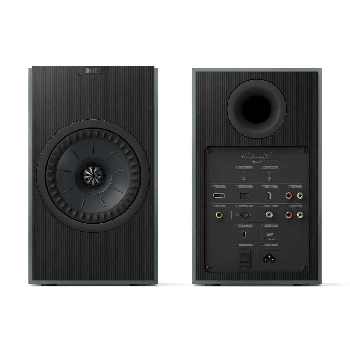 Беспроводная Акустическая Система KEF Coda W Для Книжных Полок - Зеленый Мох