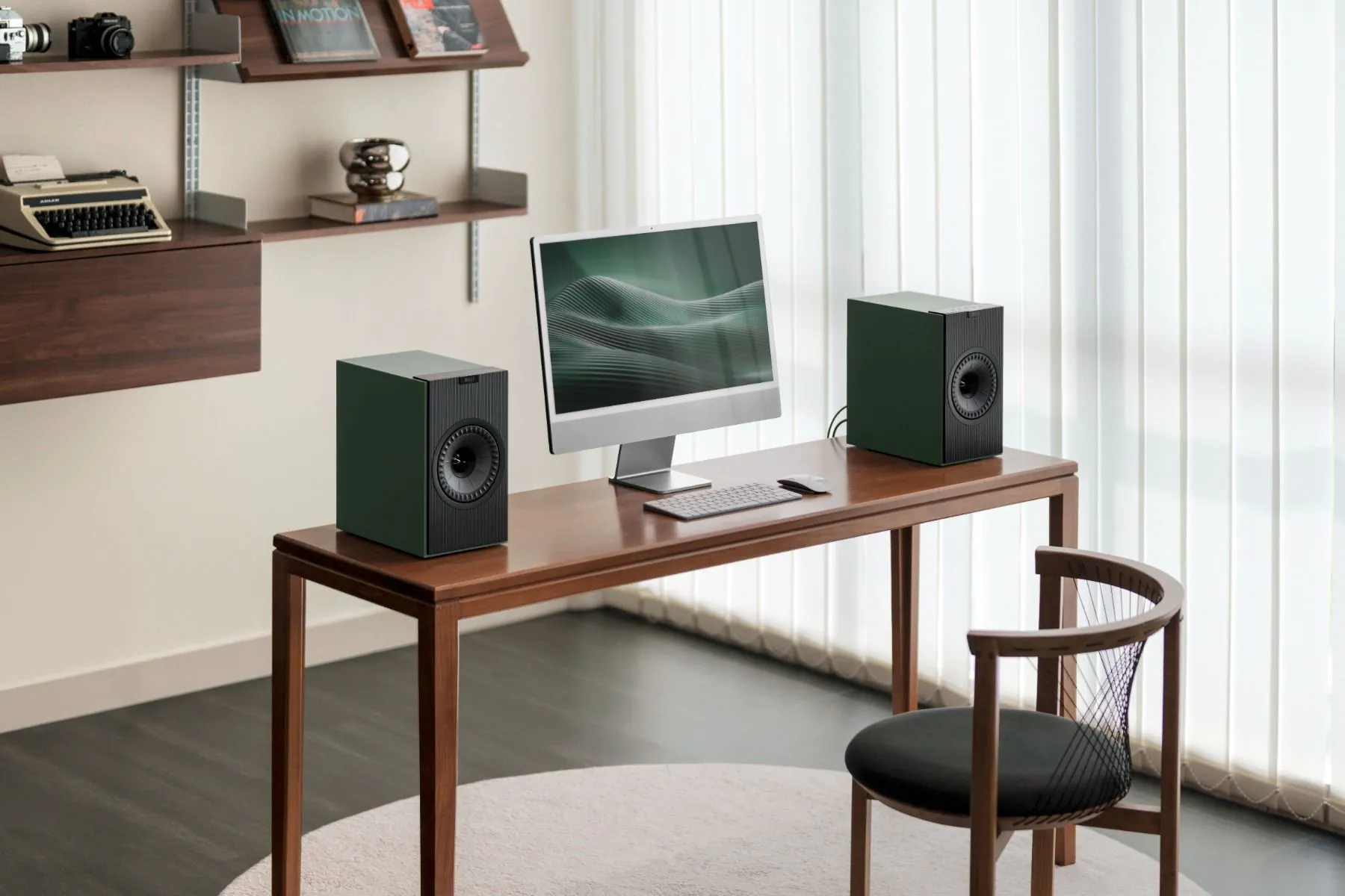 Беспроводная Акустическая Система KEF Coda W Для Книжных Полок - Зеленый Мох