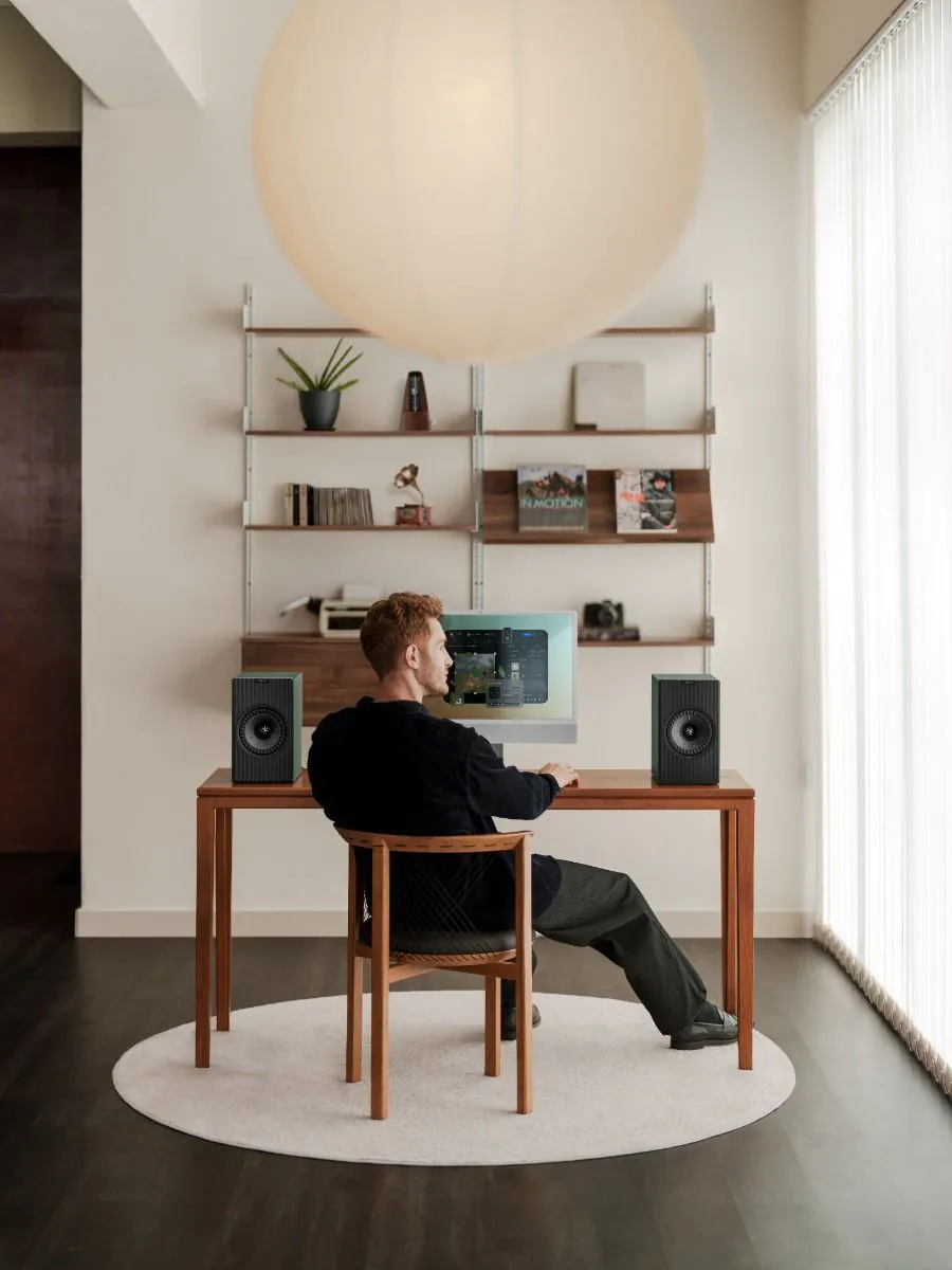Беспроводная Акустическая Система KEF Coda W Для Книжных Полок - Зеленый Мох