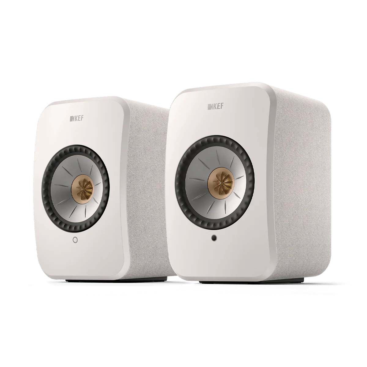 スピーカー・ウーファー KEF LSX WHITE KEF LSX II Wireless Hi-Fi Speakers - Cotton White