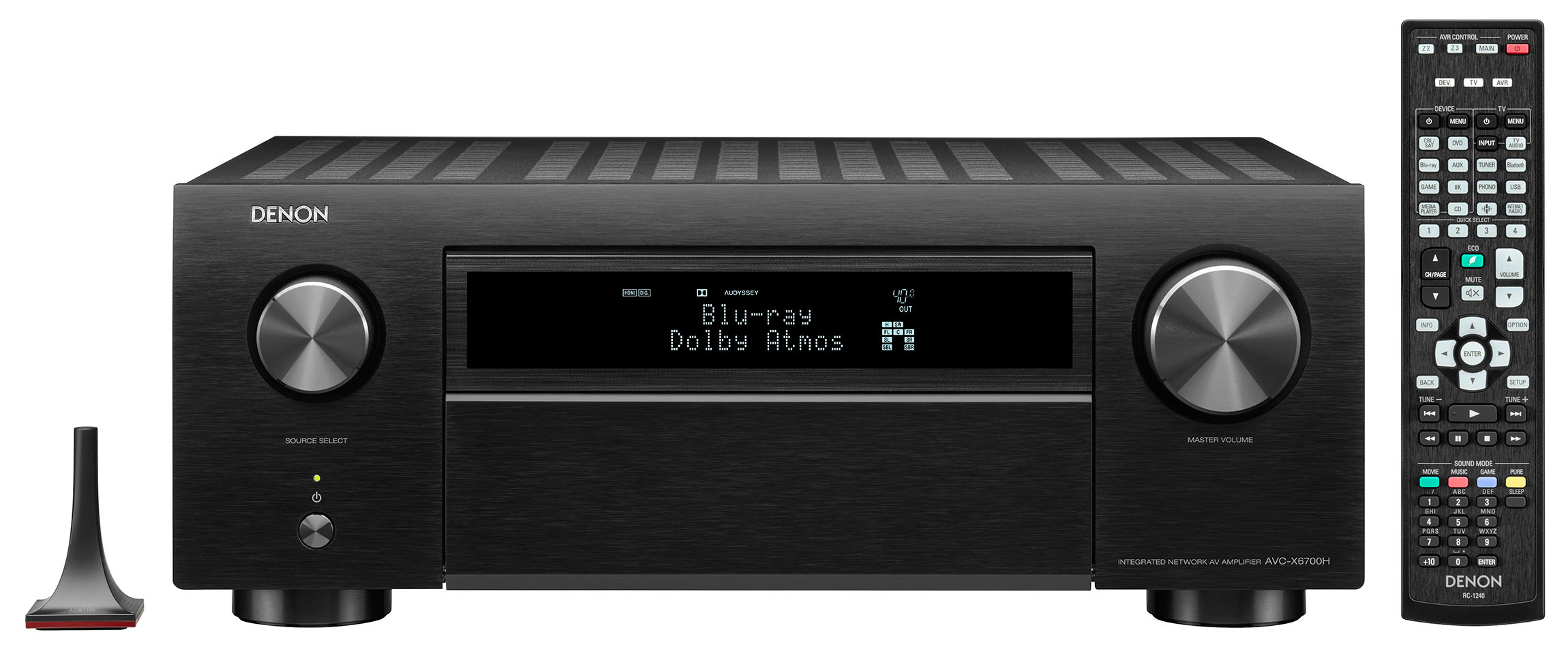 Denon AVCX6700H 11.2ch 8K AV Amplifier with 3D Audio Dolby Atmos HEOS Built-in and Voice Control Black