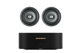 Marantz MODEL M1 2.1 Channel Streaming Amplifier with Focal 100 ICW6 In-Wall/In-Ceiling Speakers